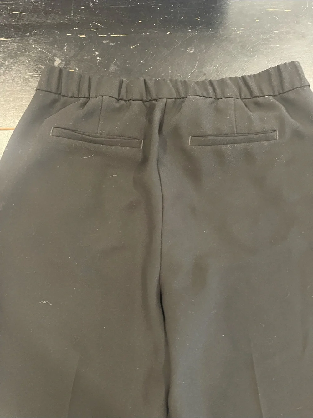 Banana Republic Black Elastic Waist Dress Pants